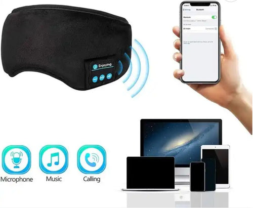 Antifaz con audífonos Bluetooth para dormir Stratos - vista frontal