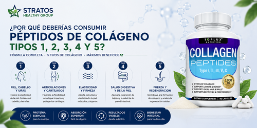 Colágeno 5 Tipos (I, II, III, V, X)