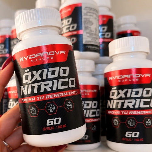 Óxido Nítrico Cápsulas Stratos - frasco del producto