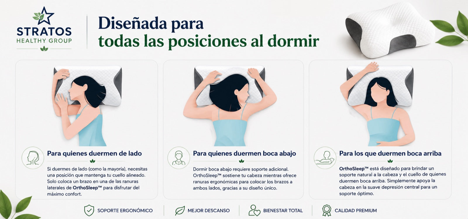 Almohada Cervical Ergonómica