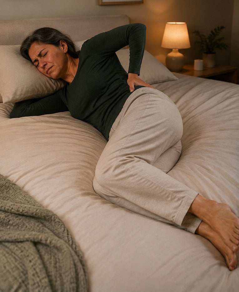 Almohada Ortopédica para Piernas y Rodillas — antes